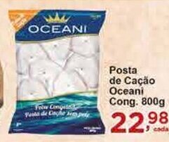 Rossi Supermercado Posta de Cação Oceani Cong. 800g. oferta