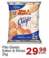 Rossi Supermercado Pão Queijo Sabor & Minas 2kg oferta