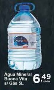 Rossi Supermercado Água Mineral Buona Vita s/ Gás 5L oferta