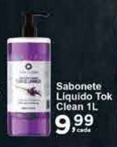 Rossi Supermercado Sabonete Líquido Tok Clean 1L oferta
