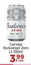 Rossi Supermercado Cerveja Budweiser Zero Lt 350ml oferta