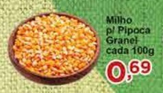 Milho pl Pipoca Granel cada 100g