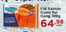 Rossi Supermercado Filé Salmão Costa Sul Cong. 500g oferta
