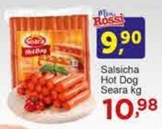 Rossi Supermercado Salsicha Hot Dog Seara kg oferta