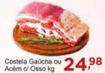 Rossi Supermercado Costela Gaúcha ou Acém c/ osso kg oferta