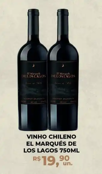 Supermercado Porecatu VINHO CHILENO EL MARQUÉS DE LOS LAGOS 750ML oferta