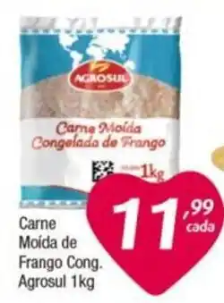 Supermercados Intercontinental Carne Moída de Frango Cong. Agrosul 1kg oferta