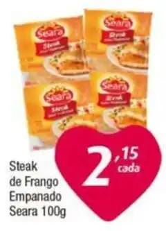 Supermercados Intercontinental Steak de Frango Empanado Seara 100g oferta