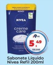 Tonin Superatacado Sabonete líquido nivea refil 200ml oferta