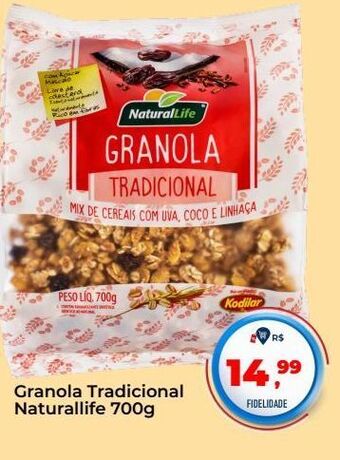 Tonin Superatacado Granola tradicional naturallife 700g oferta