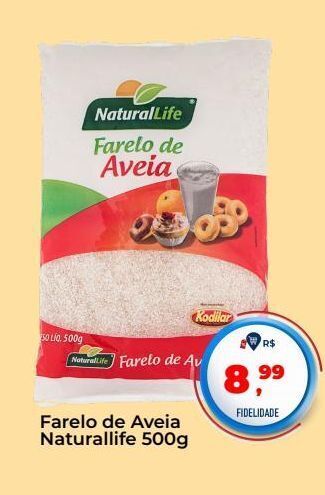 Farelo de aveia naturallife 500g