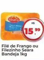 Tonin Superatacado Filé de frango ou filezinho seara bandeja 1kg oferta