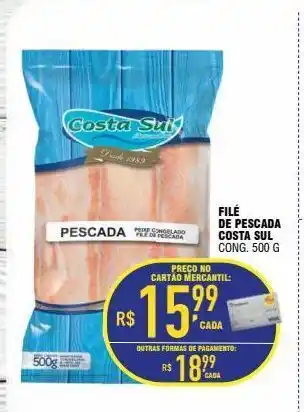 Mercantil Rodrigues Filé de pescada costa sul cong. 500 g oferta