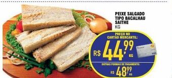 Peixe salgado tipo bacalhau saithe kg