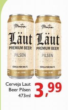 Supermercados ABC Cerveja laut beer pilsen 473ml oferta