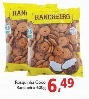Rosquinha coco rancheiro 600g
