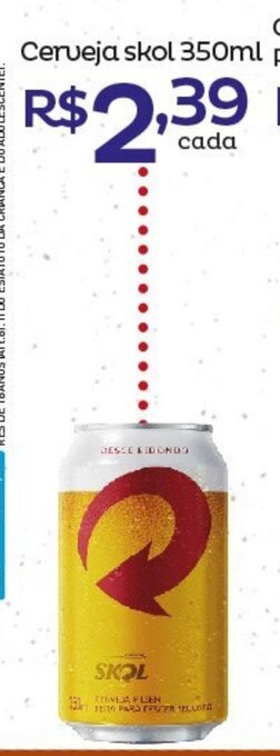 Super Lagoa Cerveja Skol 350ml oferta