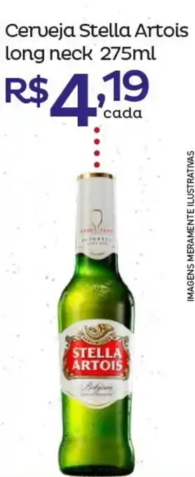 Super Lagoa Cerveja Stella Artois Long Neck 275ml oferta