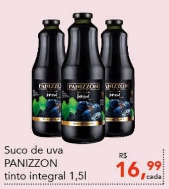 Suco de uva PANIZZON tinto integral 1,5L