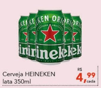 Cometa Supermercados Cerveja HEINEKEN lata 350ml oferta