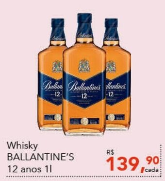 Cometa Supermercados Whisky BALLANTINE'S 12 anos 1L oferta