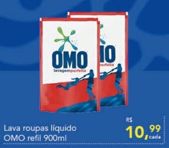 Cometa Supermercados Lava roupas líquido OMO refil 900ml oferta