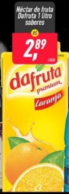 Frangolândia Nectar de fruta Dafruta 1L sabores oferta