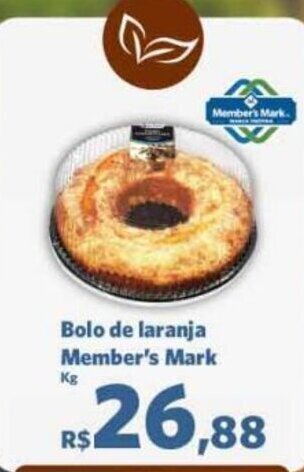 Bolo de laranja Member's Mark oferta na Sam's Club