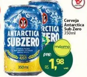 Atacado Máximo Cerveja Antarctica Sub Zero 350ml oferta