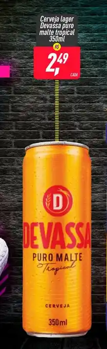 Frangolândia Cerveja lager Devassa puro malte tropical 350ml oferta
