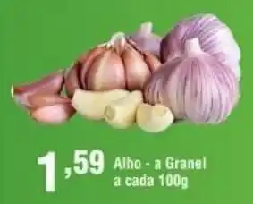 Alho a granel cada 100g