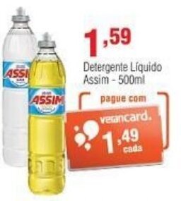 Detergente Liquido Assim 500ml