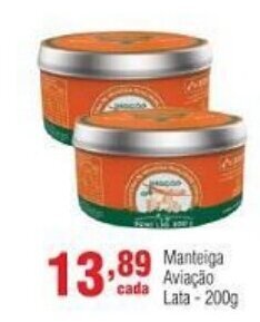 Manteiga Aviacao lata 200g