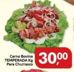 Supermercados Nori Carne Bovina TEMPERADA Kg Para Churrasco oferta