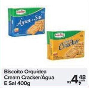 Biscoito Orquídea Cream Cracker/Agua E Sal 400g