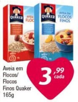 Aveia em Flocos/ Flocos Finos Quaker 165g