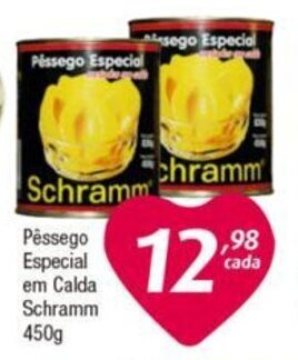 Pêssego Especial em Calda Schramm 450g