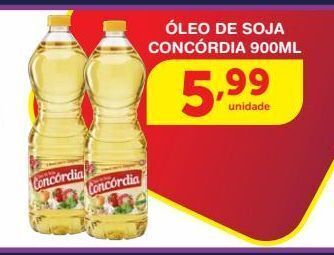 Roldão Óleo de soja concórdia 900ml oferta