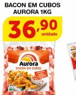 Roldão Bacon em cubos aurora 1kg oferta