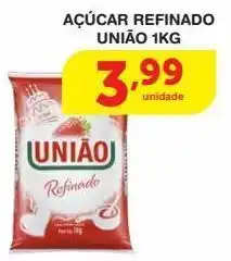 Roldão Açúcar refinado união kg oferta