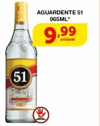Roldão Aguardente 51 965ml* oferta