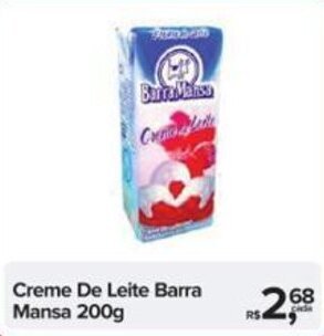 Creme De Leite Barra Mansa 200g