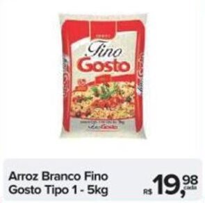 Arroz Branco Fino Gosto Tipo 1-5kg