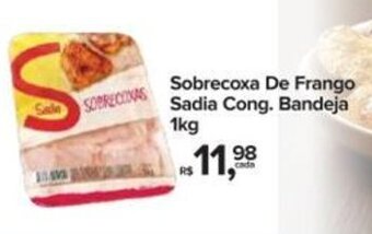 Sobrecoxa De Frango Sadia Cong. Bandeja 1kg