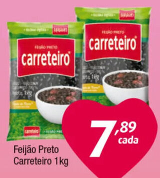Inter Supermercados Feijão Preto Carreteiro 1kg oferta