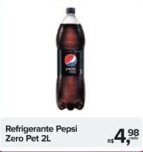 Refrigerante Pepsi Zero Pet 2L