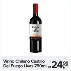 Vinho Chileno Castillo Del Fuego Uvas 750ml