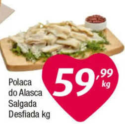 Polaca do Alasca Salgada Desfiada kg