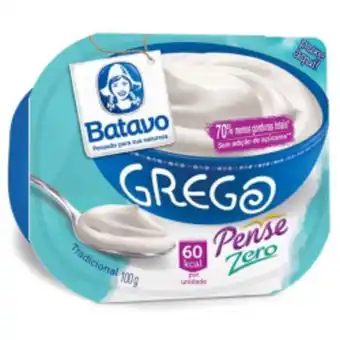Supermercados Big Compra Iogurte grego batavo pense zero tradicional 100g oferta