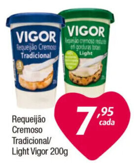 Requeijão Cremoso Tradicional/ Light Vigor 200g